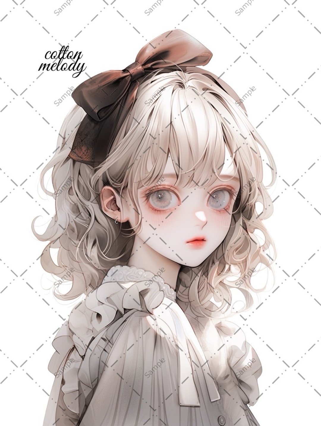original sticker no.297 人物贴纸 原创贴纸 女孩贴纸 原创人物贴纸 - 贴纸 - 纸 