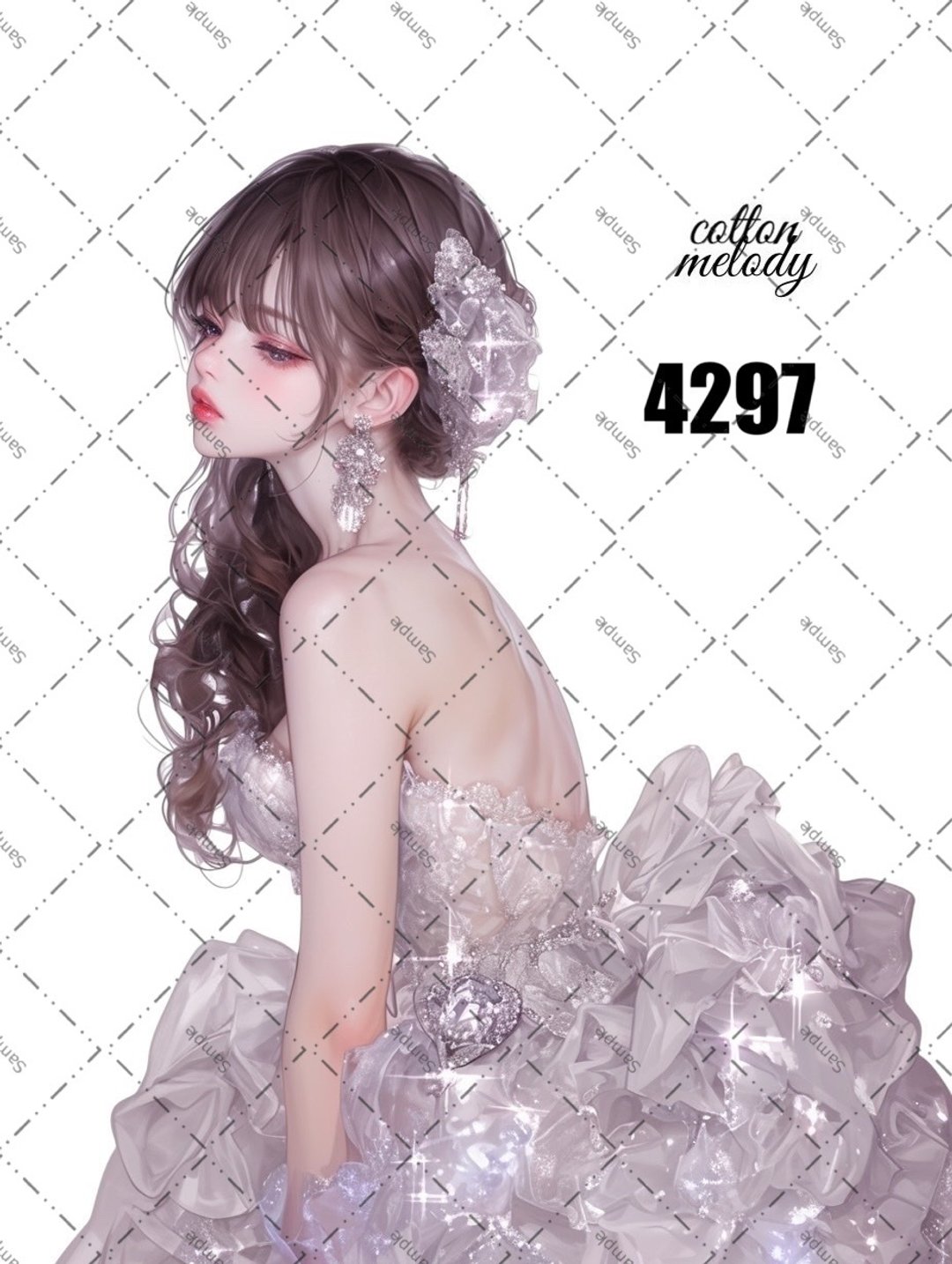 original sticker no.4297 人物贴纸 原创贴纸 原创人物贴纸 装饰贴纸 cotton melody - 贴纸 - 纸 