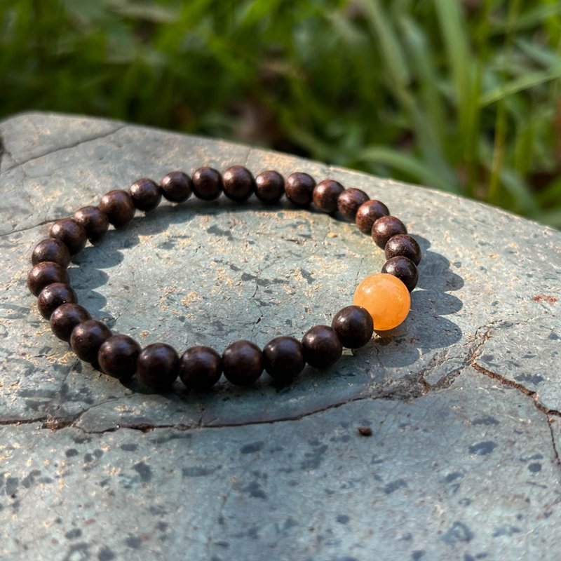 椰枣壳蜜蜡手串 - 手链/手环 - 木头 