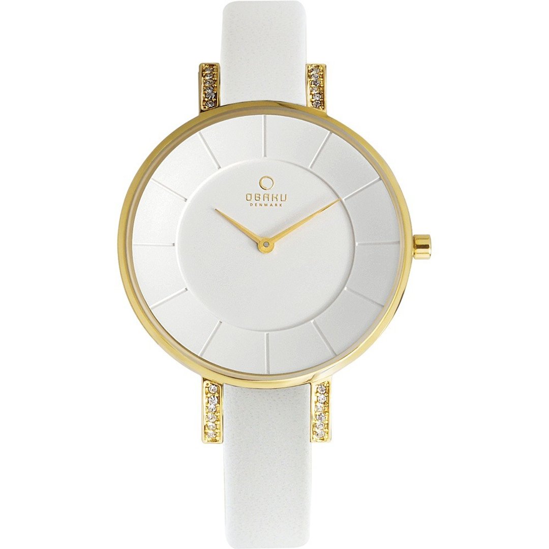 OBAKU 采耀时刻晶钻时尚腕表-V158LEGIRW金色/34mm - 女表 - 不锈钢 多色
