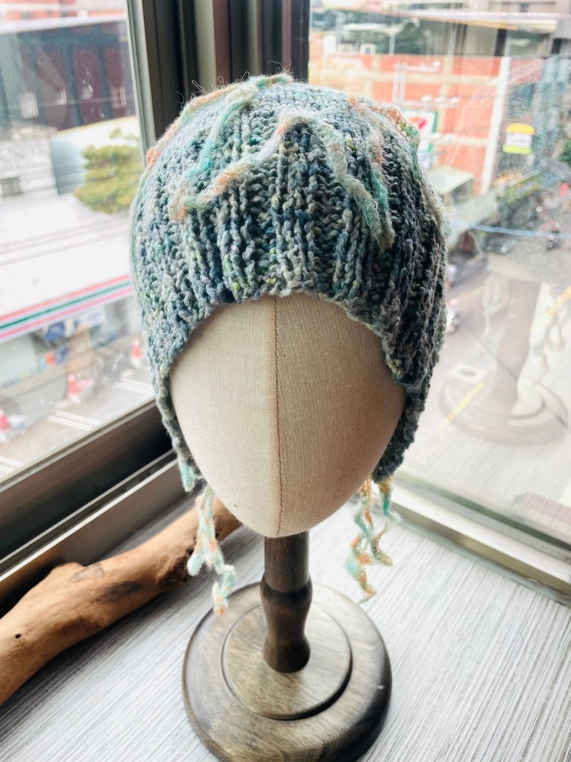 革物制织丨手染美丽诺半棉半毛_轻毛帽 - 帽子 - 羊毛 