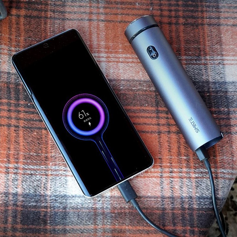 【免运特惠】须眉涡轮六叶刀T6Pro新款智能剃须刀户外多功能 - 脸部按摩/清洁工具 - 其他金属 灰色