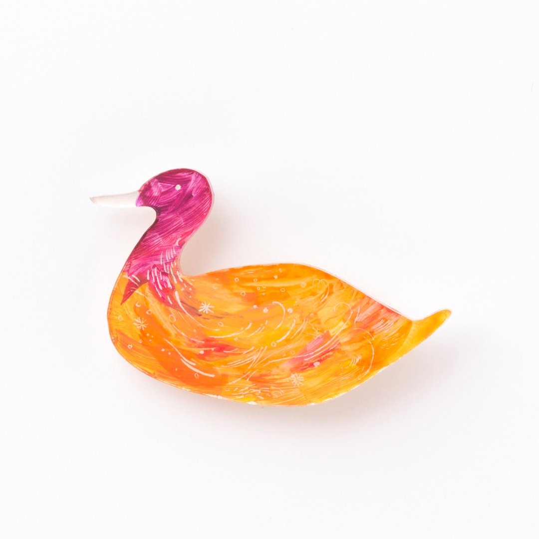 brooch - 胸针 - 压克力 红色