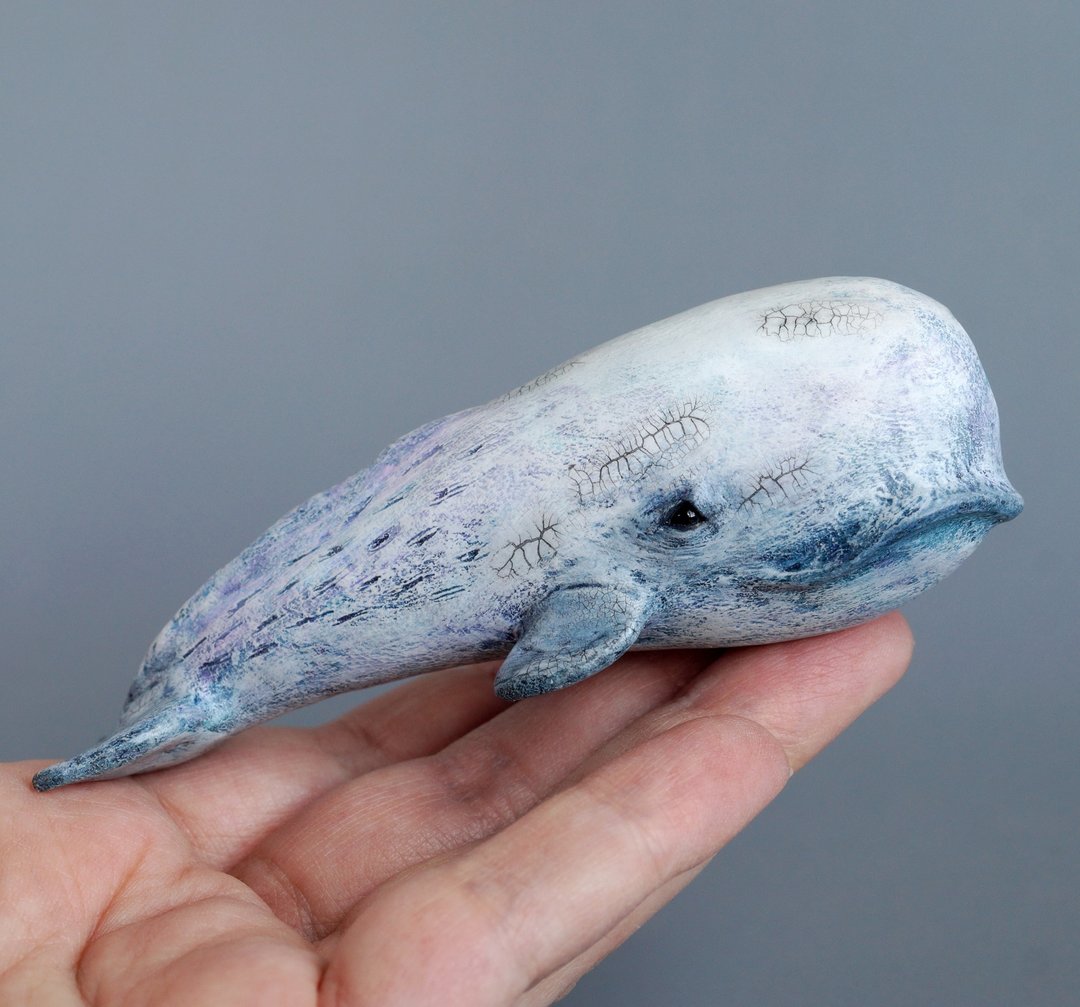 Fantasy sperm whale figurine - 摆饰 - 其他材质 多色