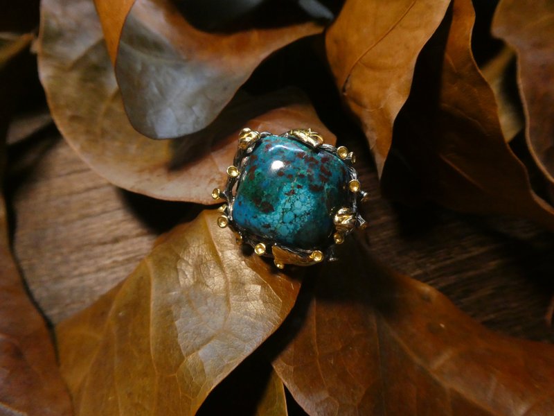 晶晶工坊*Love2hm 【绿野仙踪-花涧】纯银凤凰石吊坠 - 项链 - 宝石 蓝色