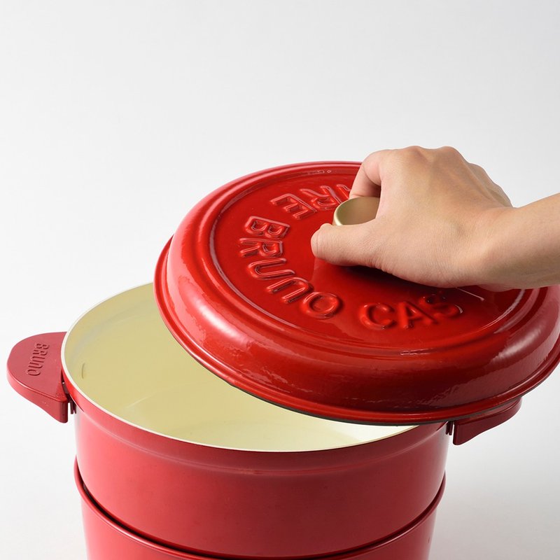 原厂配件 | 日本BRUNO 万能调理锅无水料理专用锅 - 厨房用具 - 其他材质 红色