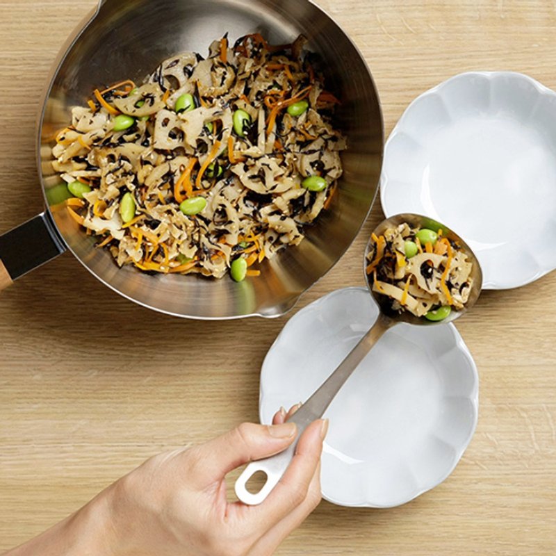 家事问屋日本制全304不锈钢小型汤勺 - 厨房用具 - 不锈钢 银色