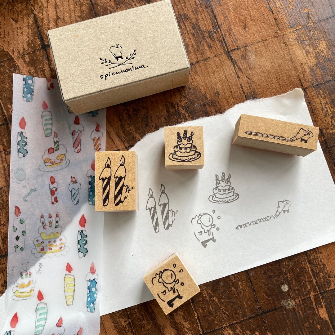spica之庭 muu印章 / 11月蜡烛套装 ( 数字套装11 ) - 印章/印台 - 橡胶 