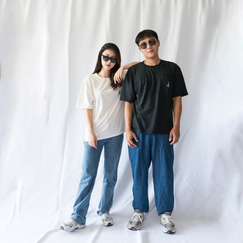 【Hempable.】Hemp01 Classic Pocket Tee - White 经典口袋T - 男装上衣/T 恤 - 其他材质 多色