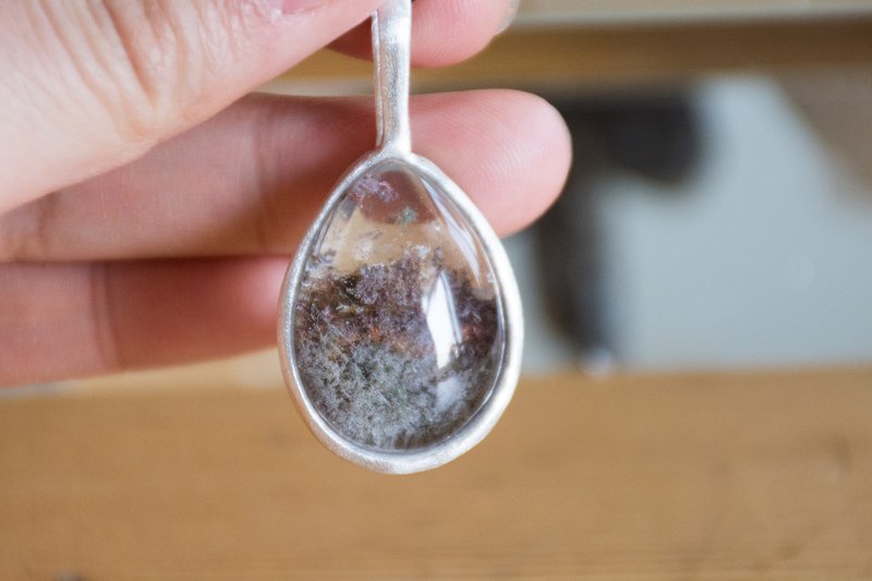 原创手工 异像水晶幽灵水晶纯银吊坠 - 吊饰 - 纯银 多色