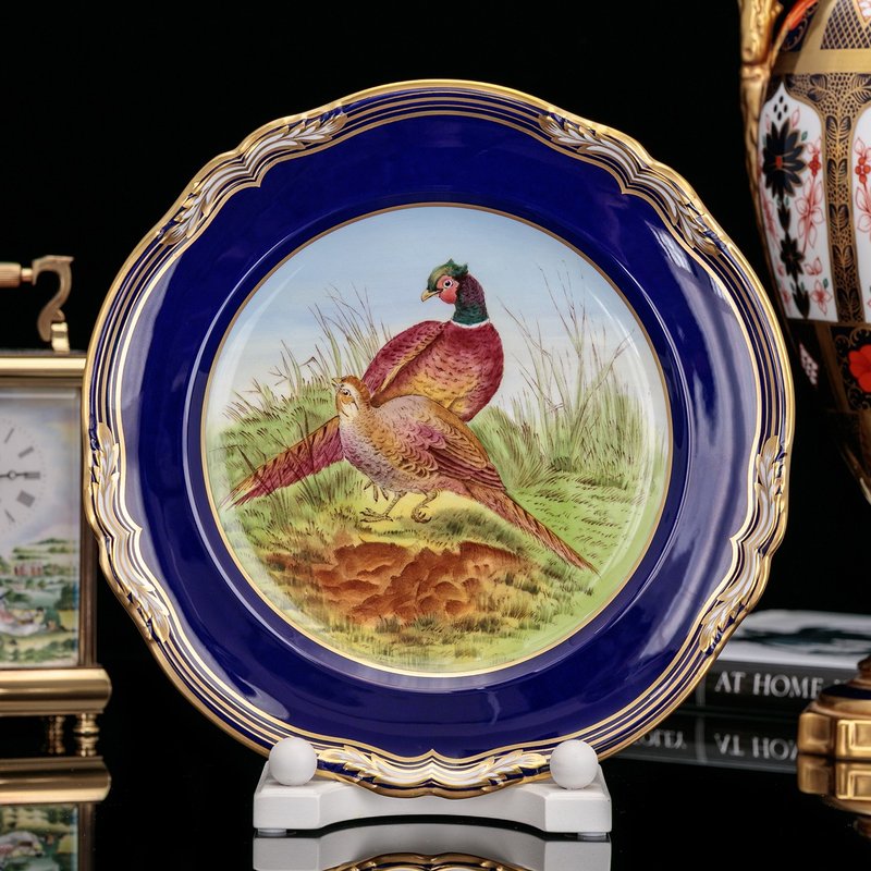 英国制Spode手绘百鸟呈祥艺术骨瓷盘 挂盘 结婚成双送礼 - 墙贴/壁贴 - 瓷 
