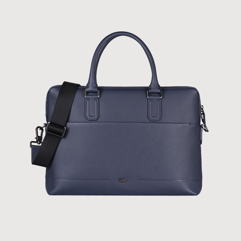 【结帐赠擦拭布乙条】格瑞克-E 公文包-深蓝/BF573-65-DB - 公文包/医生包 - 真皮 蓝色