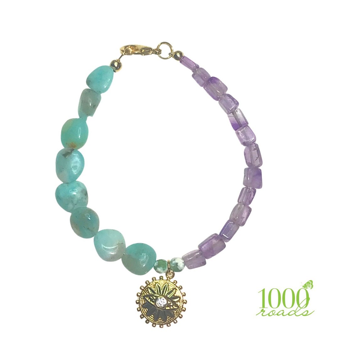 Evil eye bracelet - 手链/手环 - 石头 