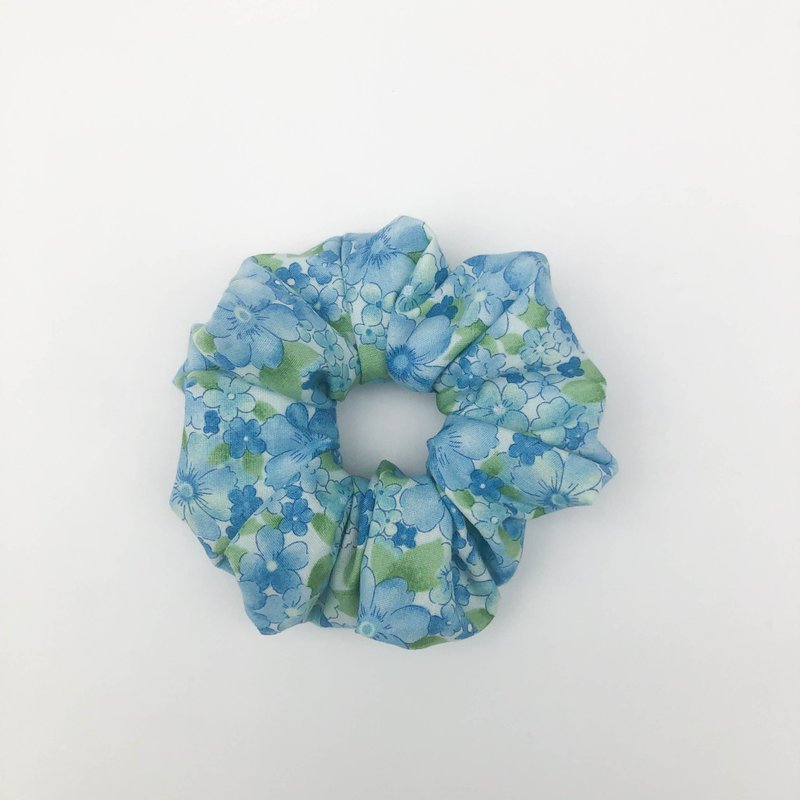 发圈-清新蓝花 - 发饰 - 棉．麻 蓝色