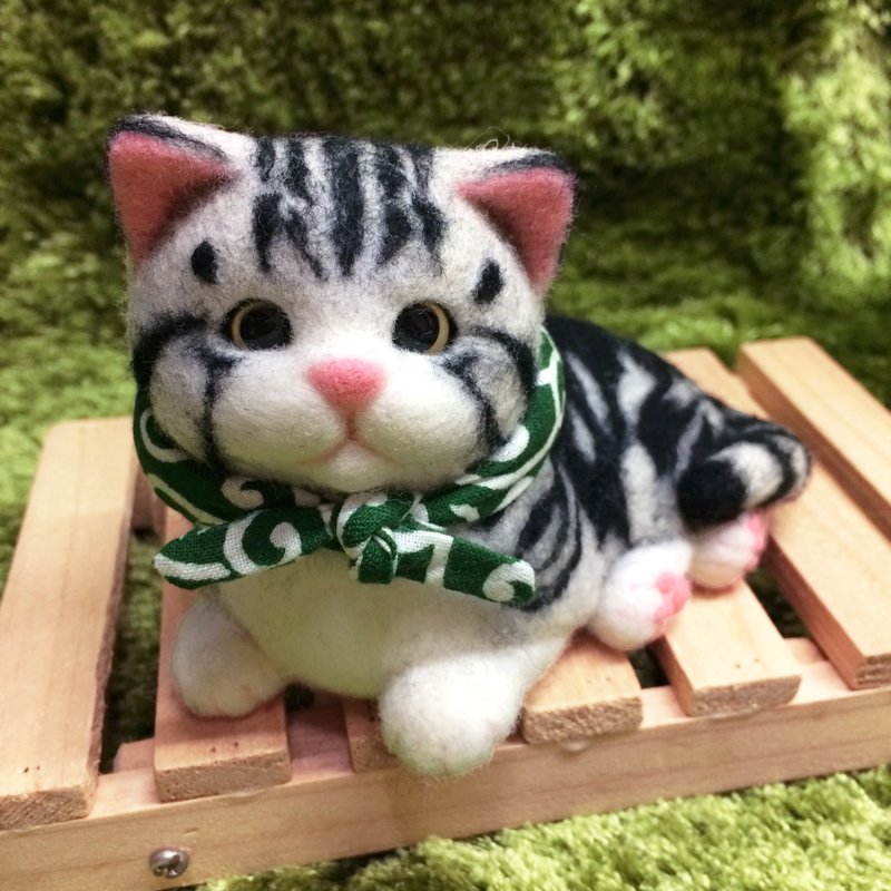 出走小猫/包袱小猫 - 摆饰 - 羊毛 