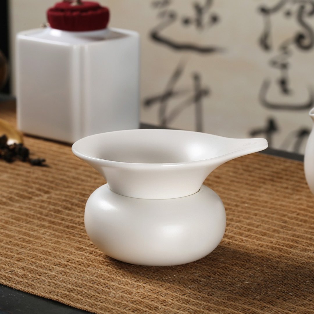 纯净茶滤组 - 茶具/茶杯 - 陶 白色