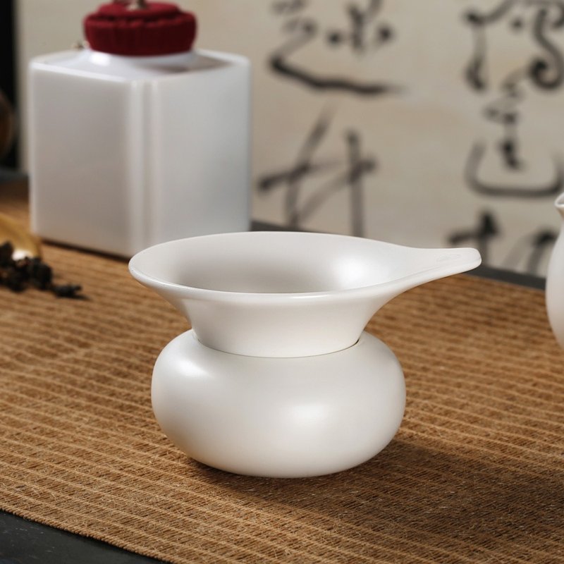 纯净茶滤组 - 茶具/茶杯 - 陶 白色