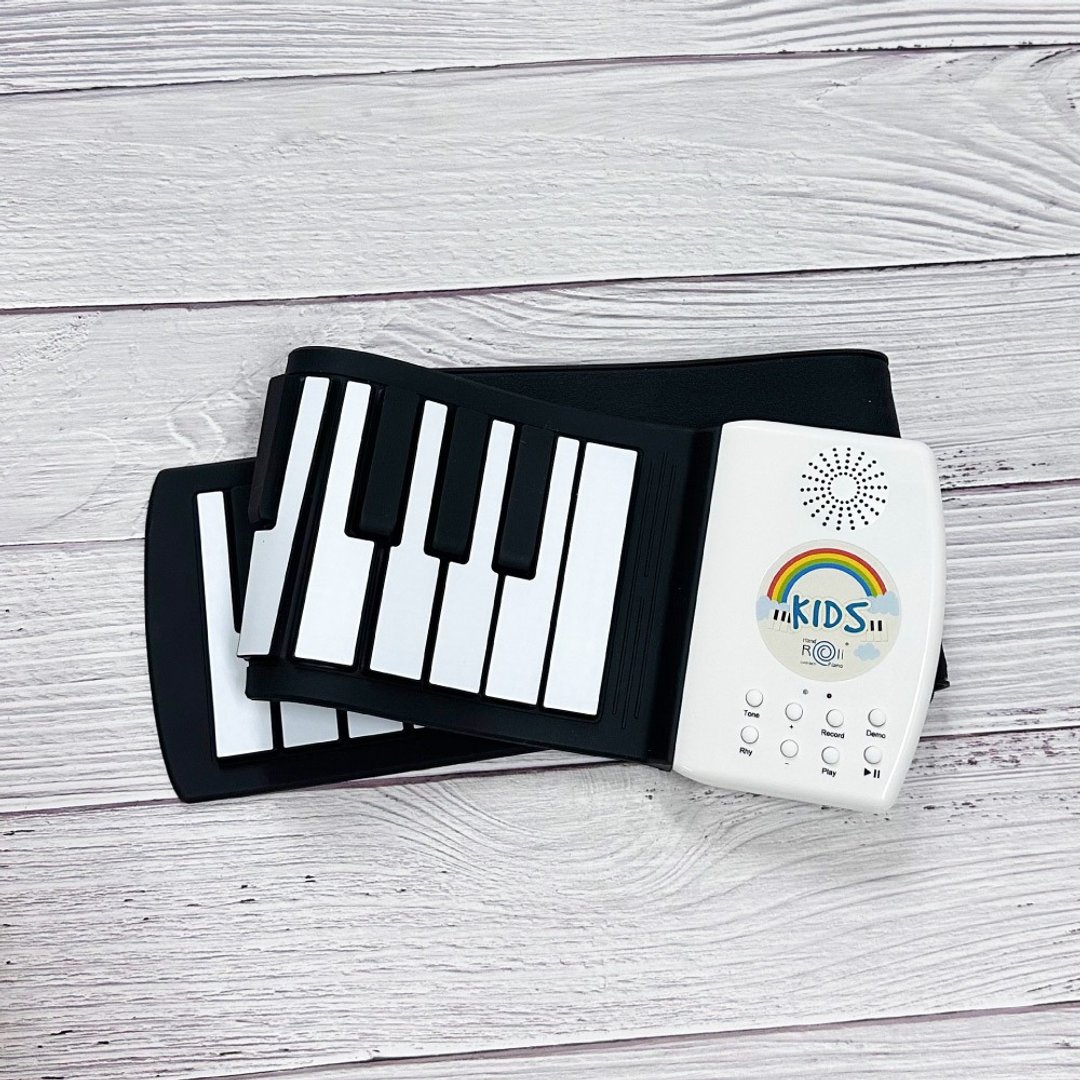 Hand Roll Piano 49键手卷钢琴-USB充电版 薄型硅胶电子琴 - 吉他/乐器 - 硅胶 白色