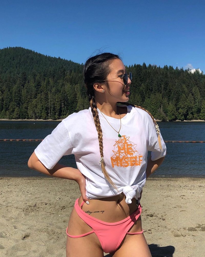 220gsm全有机棉 I ME MYSELF T恤 - 中性连帽卫衣/T 恤 - 棉．麻 白色