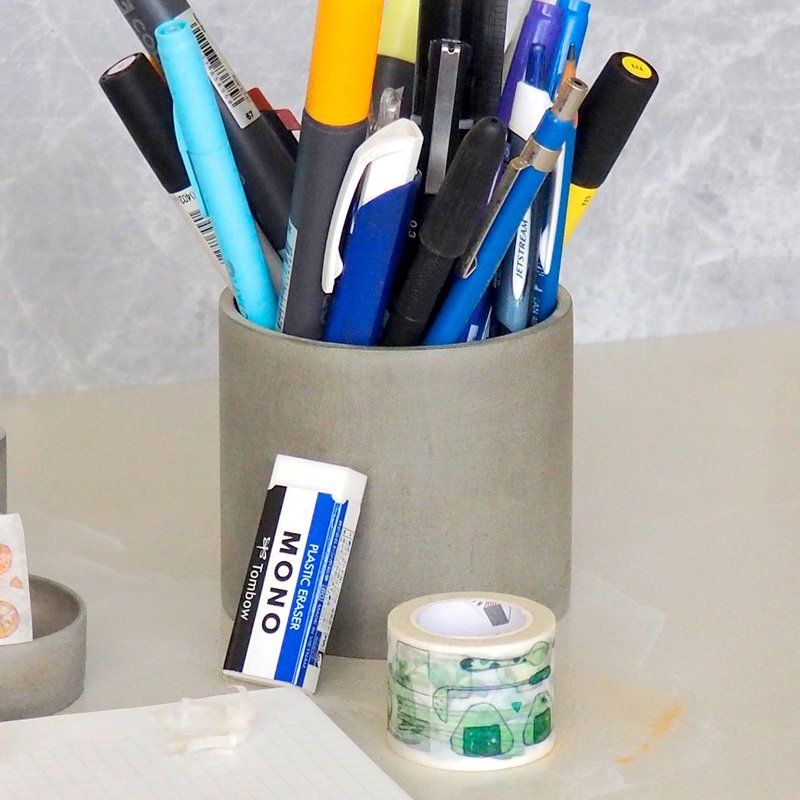 Greenology 水泥圆桶 - 收纳用品 - 水泥 灰色