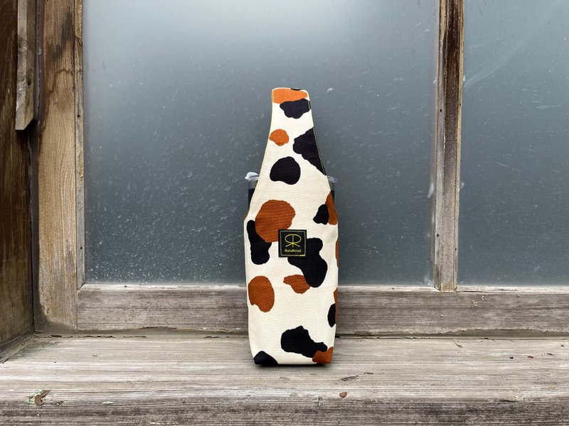 RuruRoad / 单把饮料提袋 - 水壶袋 / 咖啡牛乳 - 手提包/手提袋 - 棉．麻 黑色