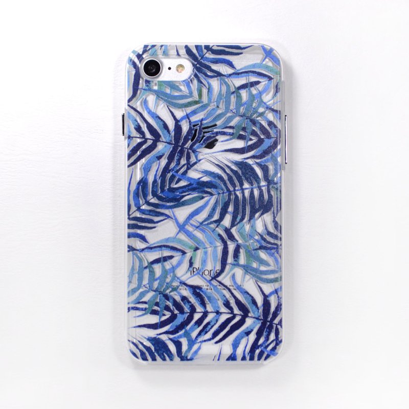 叶 iPhone X iPhone 8 Plus R9s S7edge S8 J3 XZs XA1 Z3+ Note5 hTC10 U11 Ms. Young - 手机壳/手机套 - 塑料 蓝色