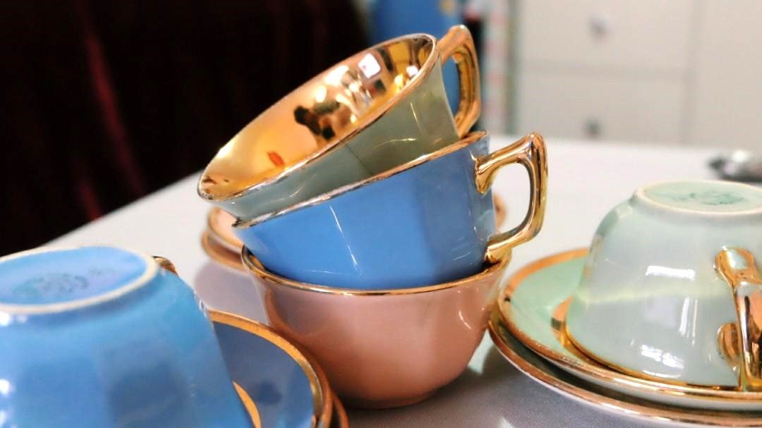 德国 Villeroy & Boch 复古糖果色陶瓷杯套装 - 其他杯子 - 陶 多色
