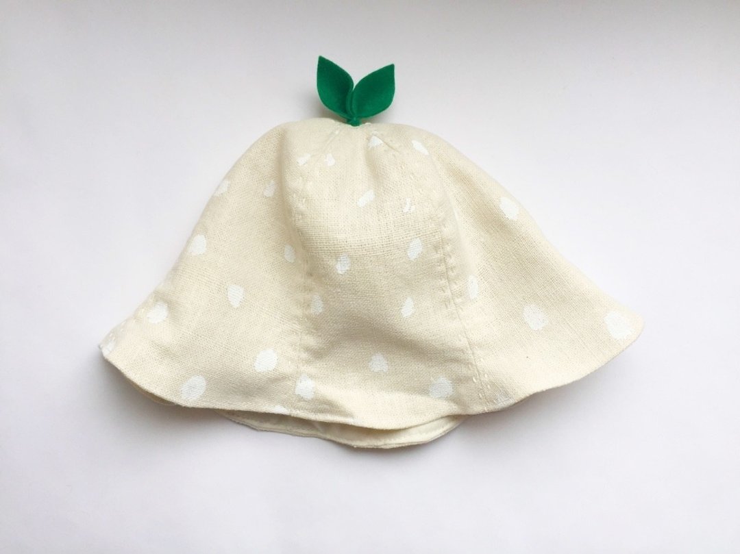 That's bigger and bigger Leaf hat Snow - 围嘴/口水巾 - 棉 白色