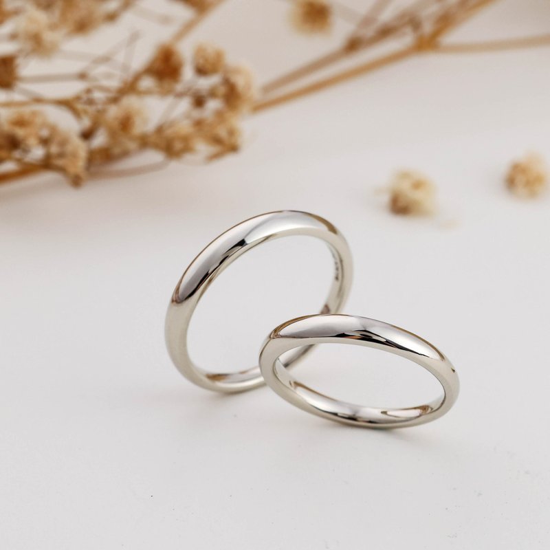 Black Joker 经典对戒 圆弧戒指 情侣对戒 - 对戒 - 贵金属 