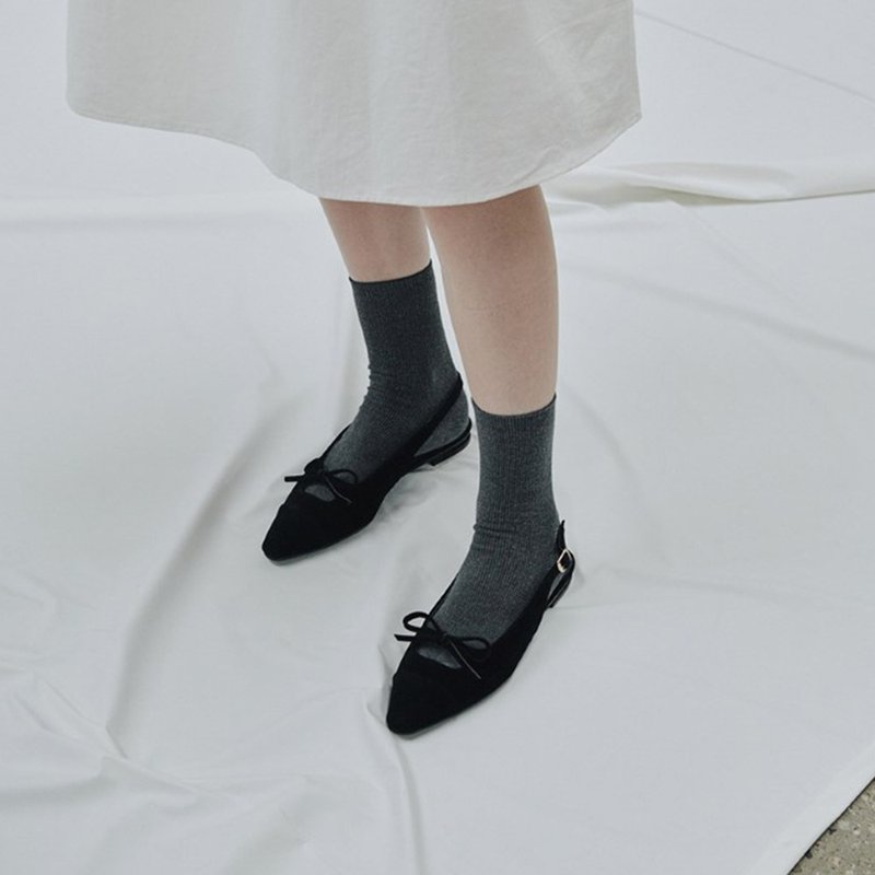 PRE-ORDER 韓國人手製 MACMOC Camila 平底鞋 Black Suede - 其他女款皮鞋 - 其他材质 