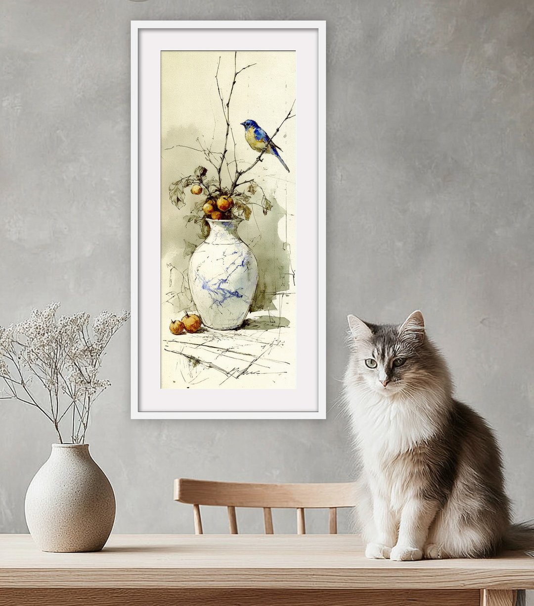 水彩画-附画框 | 入厝礼| 挂画| 民宿布置|  室内设计| 海报 - 海报/装饰画/版画 - 木头 多色