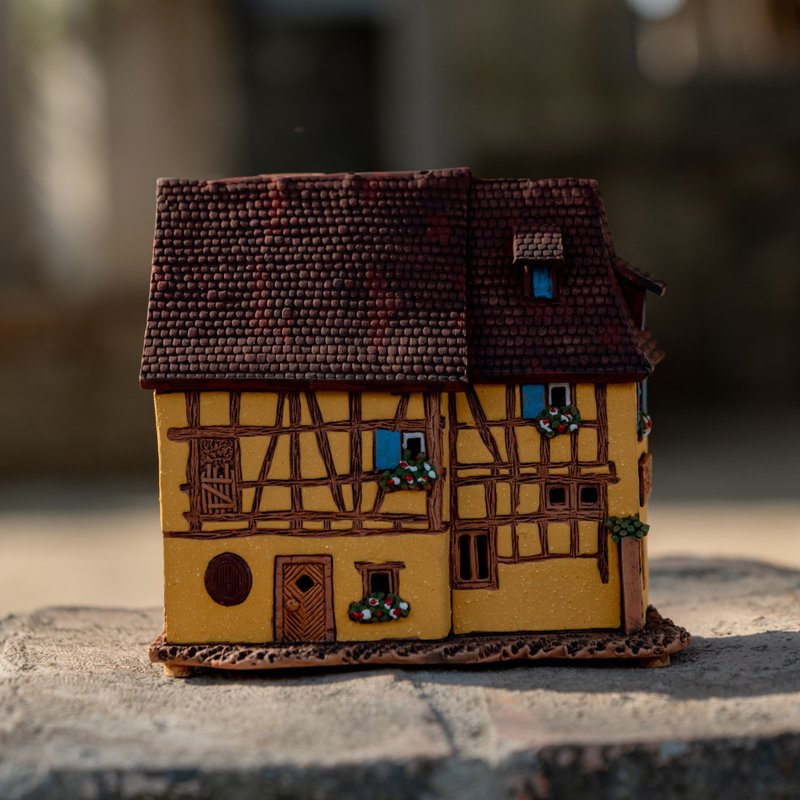 法国埃吉桑小屋 高13cm - 摆饰 - 陶 