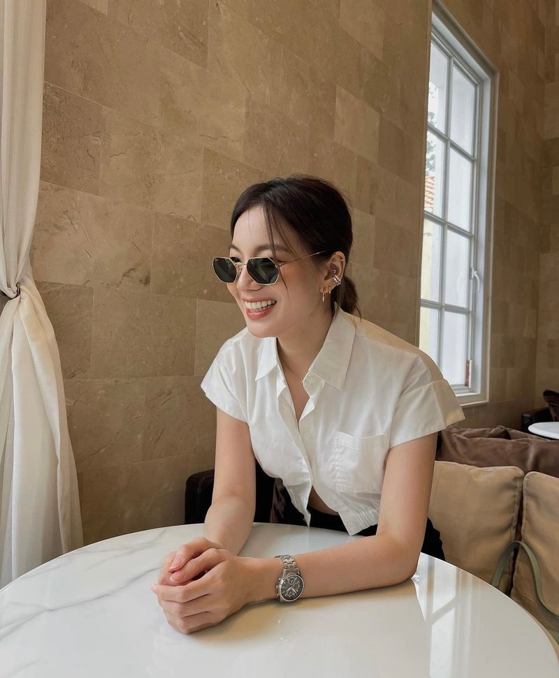 100% cotton crop top - 女装上衣 - 其他材质 白色