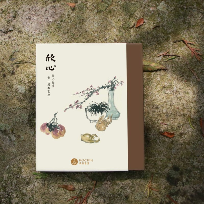 欣心 线香礼盒 - 香薰/精油/线香 - 其他材质 卡其色