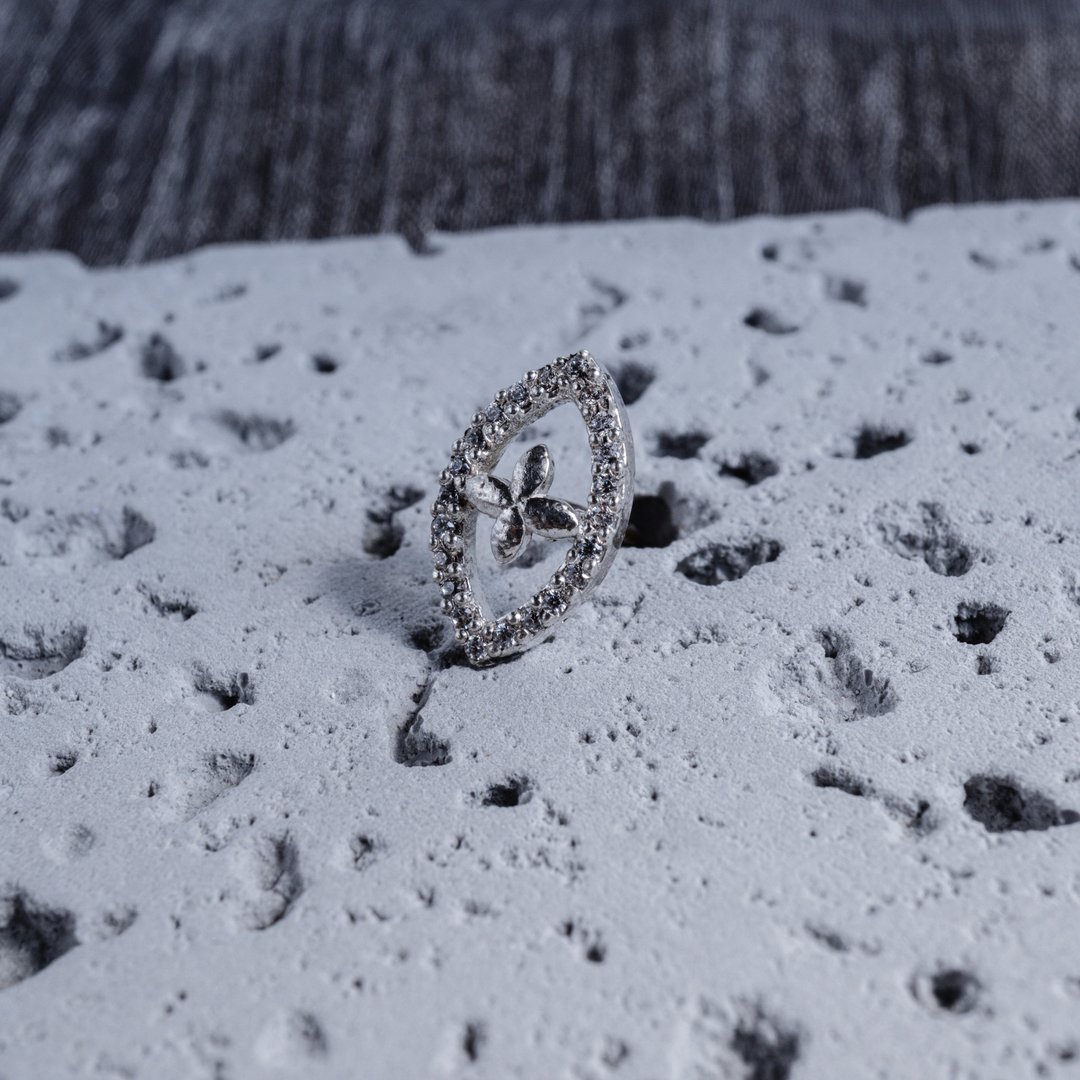 CZ 锆石 针式耳环 纯银 925 多种颜色可选 包邮 SP-008 - 耳环/耳夹 - 其他金属 银色