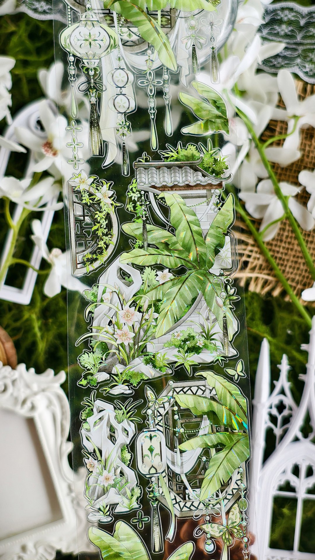 芭蕉夜雨 PET 纸胶带 贝壳光 5米卷 - 纸胶带 - 其他材质 多色