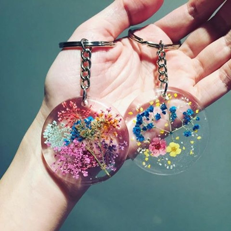 Oone_n_Only Handmade 押花锁匙扣 - 钥匙链/钥匙包 - 塑料 