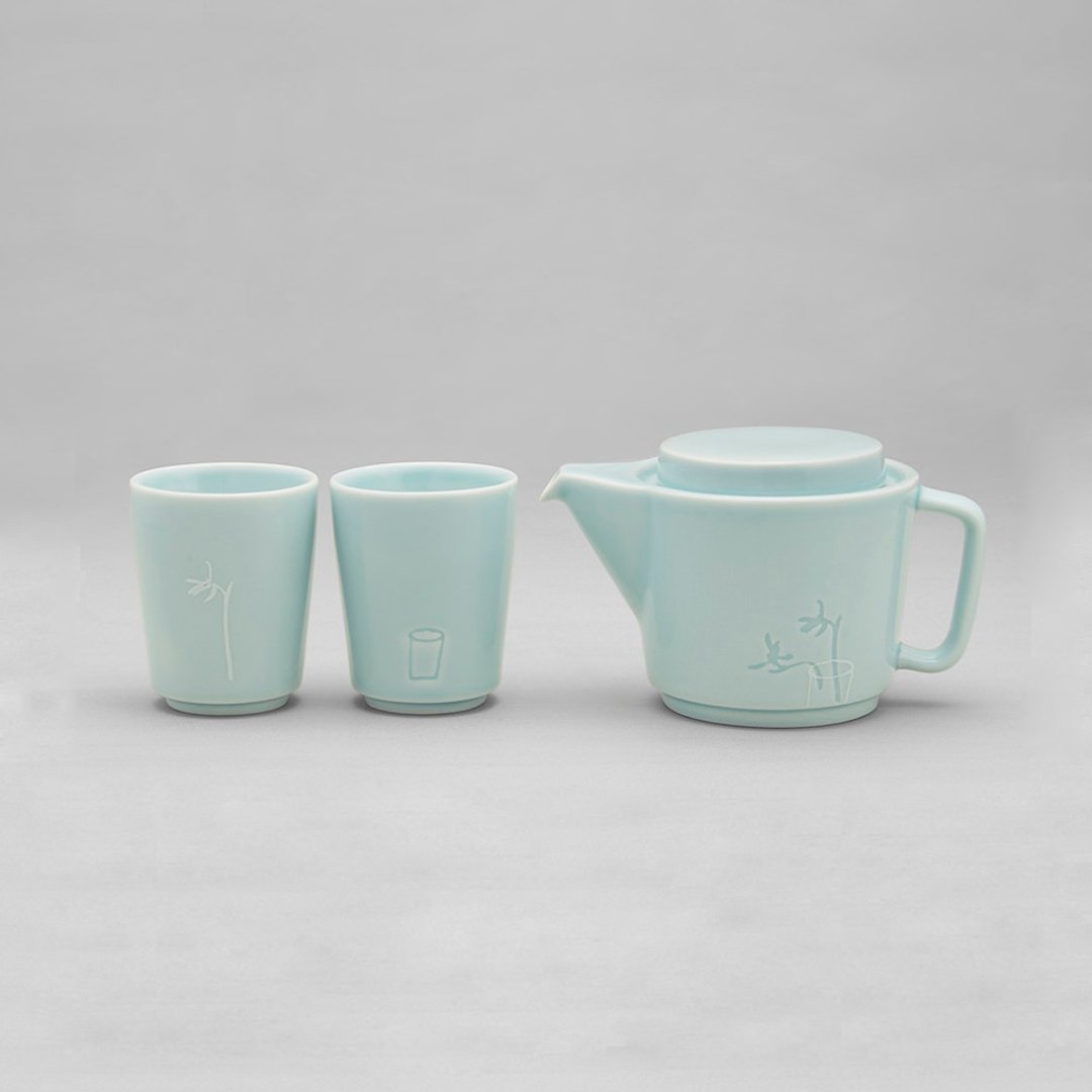 青瓷-江南青茶具组 - 茶具/茶杯 - 瓷 蓝色
