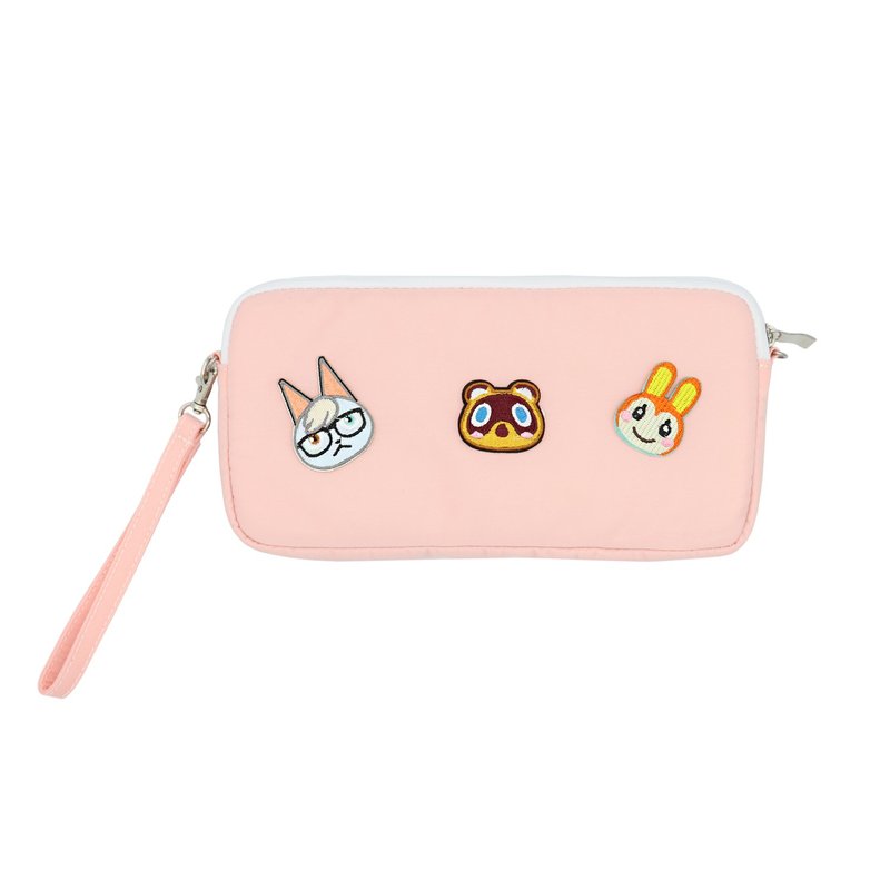 任天堂switch收纳包lite保护包纯粉色可爱动森可手提斜挎可加布贴 - 数码小物 - 其他材质 粉红色