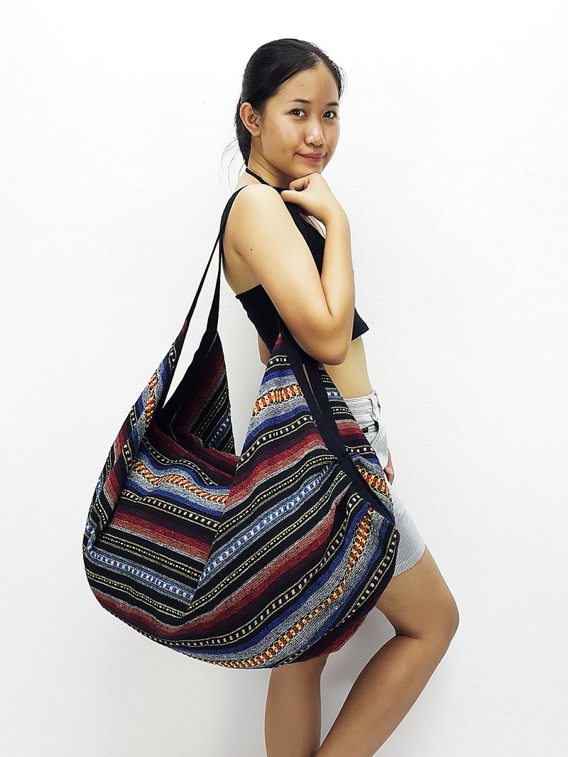 Cotton Bag Backpack Hobo bag boat shape bag Shoulder bag Crossbody Bag - 其他 - 棉．麻 多色