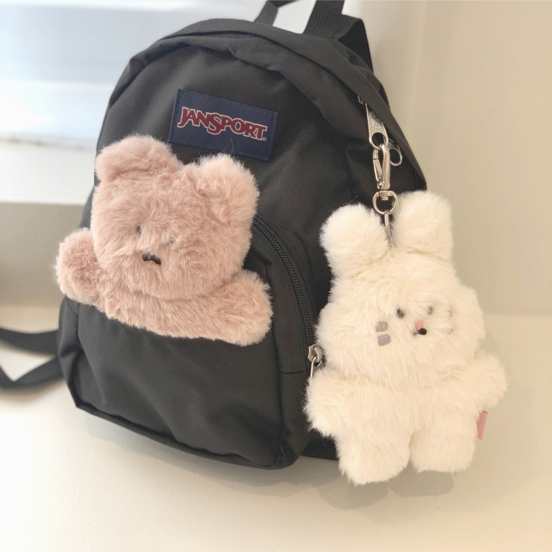 (特价) Flat Chanibear 查尼小熊 扁平玩偶挂饰 (2款) - 吊饰 - 聚酯纤维 白色