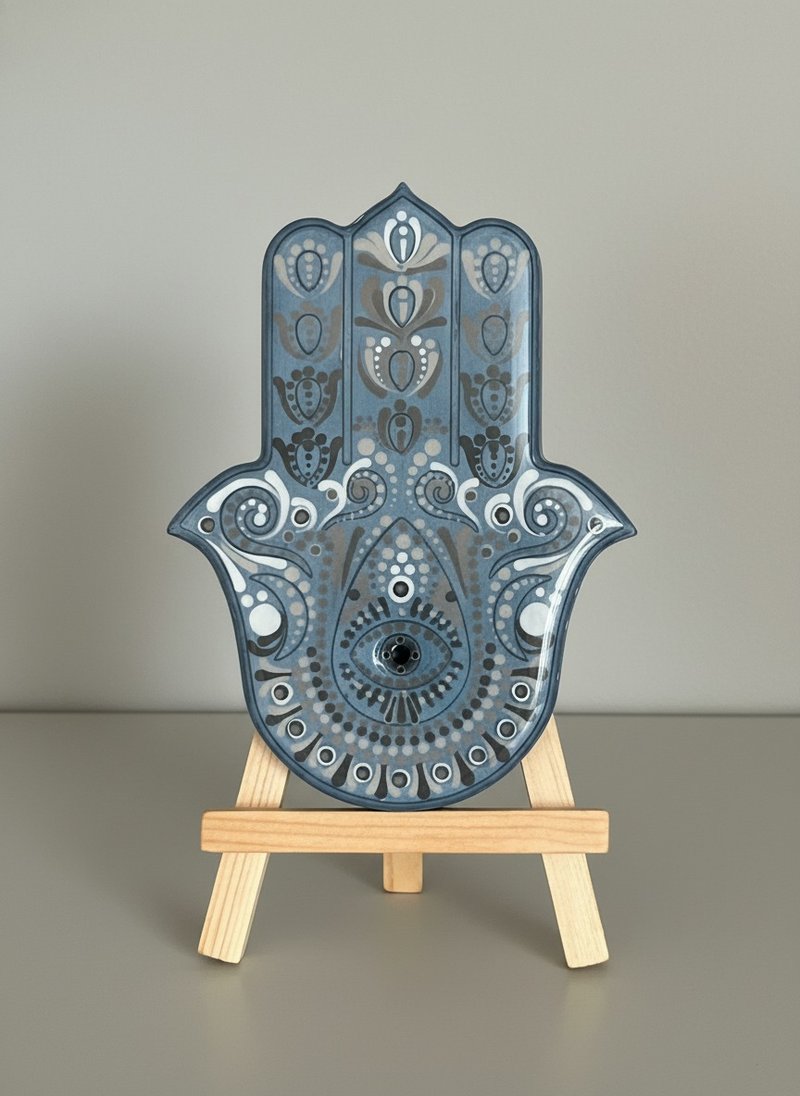 法蒂玛之手 点点曼陀罗 香插 线香 线香座 香氛 - 香薰/精油/线香 - 其他材质 绿色