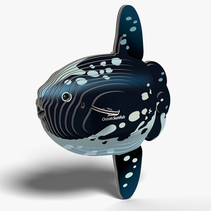 EUGY 3D坑纸拼图 - 132 海洋太阳鱼 - 拼图 - 纸 黑色