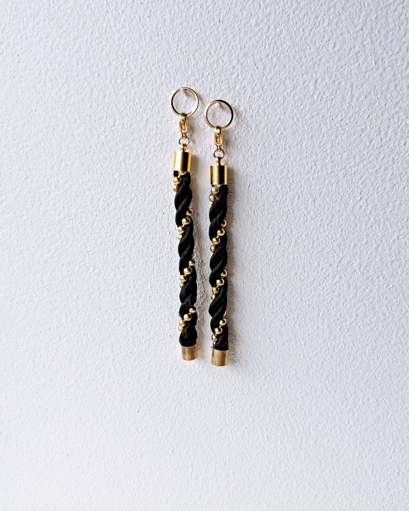 Custom charms/Interchangeable/可换式串饰 - 耳环/耳夹 - 其他材质 黑色