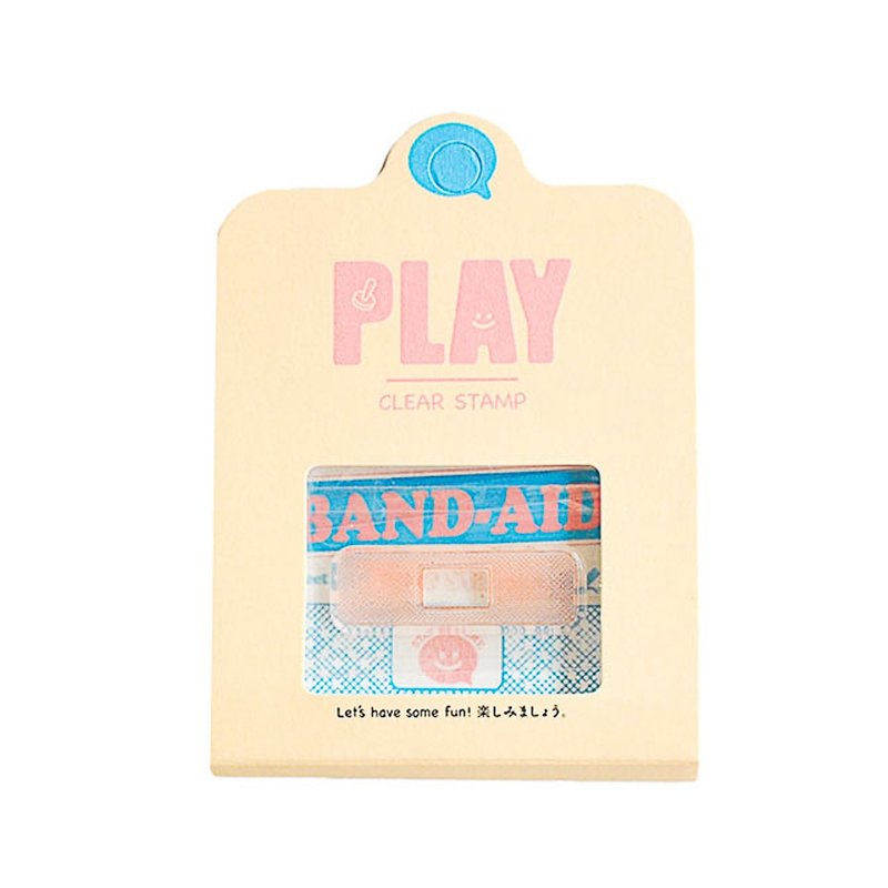 PLAY水晶印章 迷你OK绷 - 印章/印台 - 塑料 透明