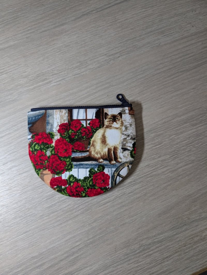 半圆零钱包 - 零钱包 - 棉．麻 