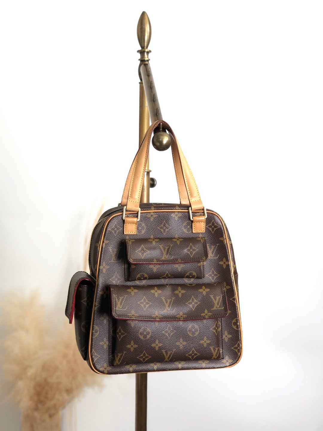 【 日本直送 名牌中古包 】 LOUIS VUITTON Monogram 棕色 PVC 皮革 Excentri-Cité 手提包 M51161 vzg5g4 - 手提包/手提袋 - 防水材质 咖啡色