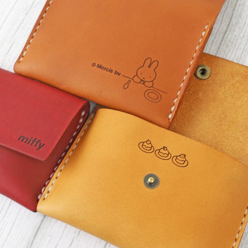 【70 Years of Miffy】联名真皮简约名片包 零钱包 Simple wallet - 零钱包 - 真皮 多色