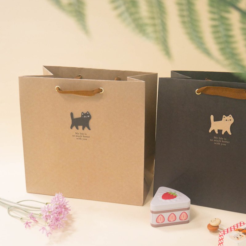 O-CAT猫咪 - 宽底纸袋(大)。JBG-244。 - 纸盒/包装盒 - 纸 