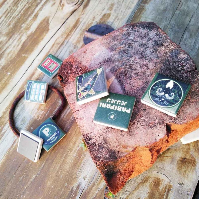 | Paripari apt. 联名款 | 瓷砖磁铁 - 1入 /共7款 - 冰箱贴/磁贴 - 陶 多色